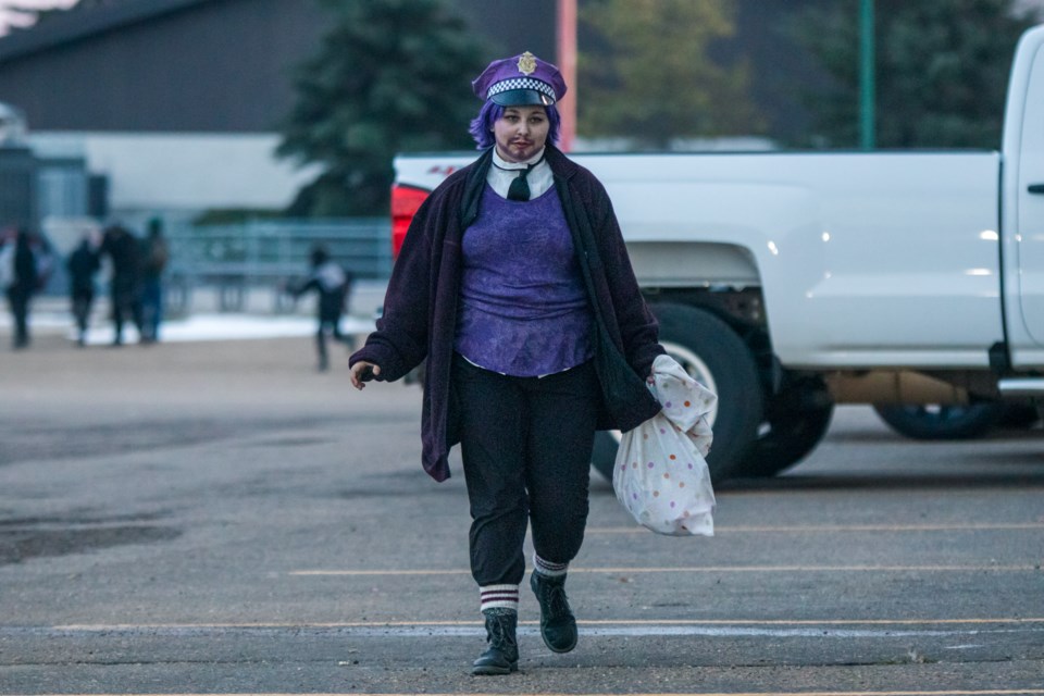 It looks like William Afton from Five Nights at Freddy's is taking a stroll on Halloween in St. Paul.