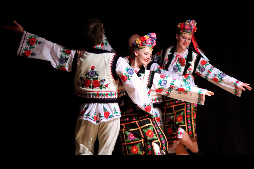 The Volya Ukrainian Dance Ensemble performed three dances representing diversity of Ukraine on March 18 during the fundraiser concert 'The Soul of Ukraine' held at the St. Paul Regional High School Fine Arts Theatre.