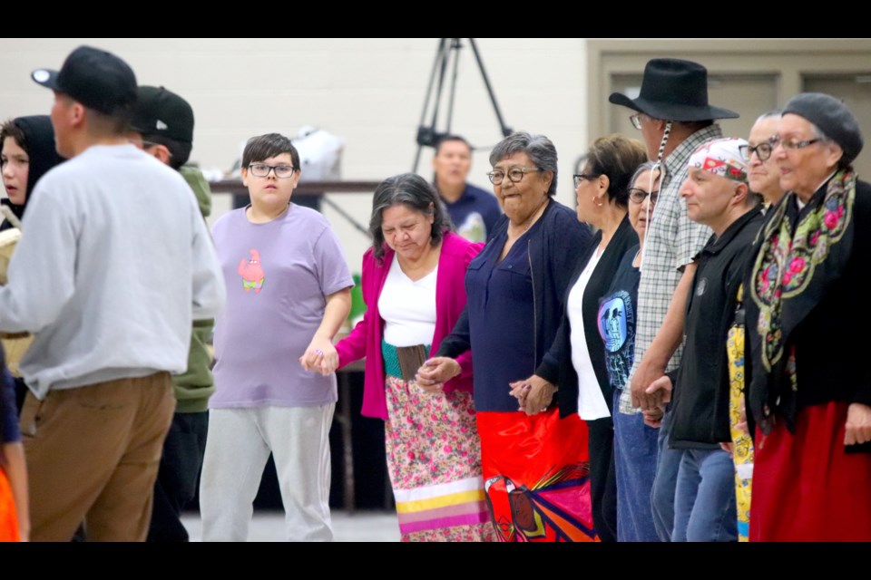 The Acimowin Opaspiw Society (AOS) held its Second Memorial Round Dance on March 18.
