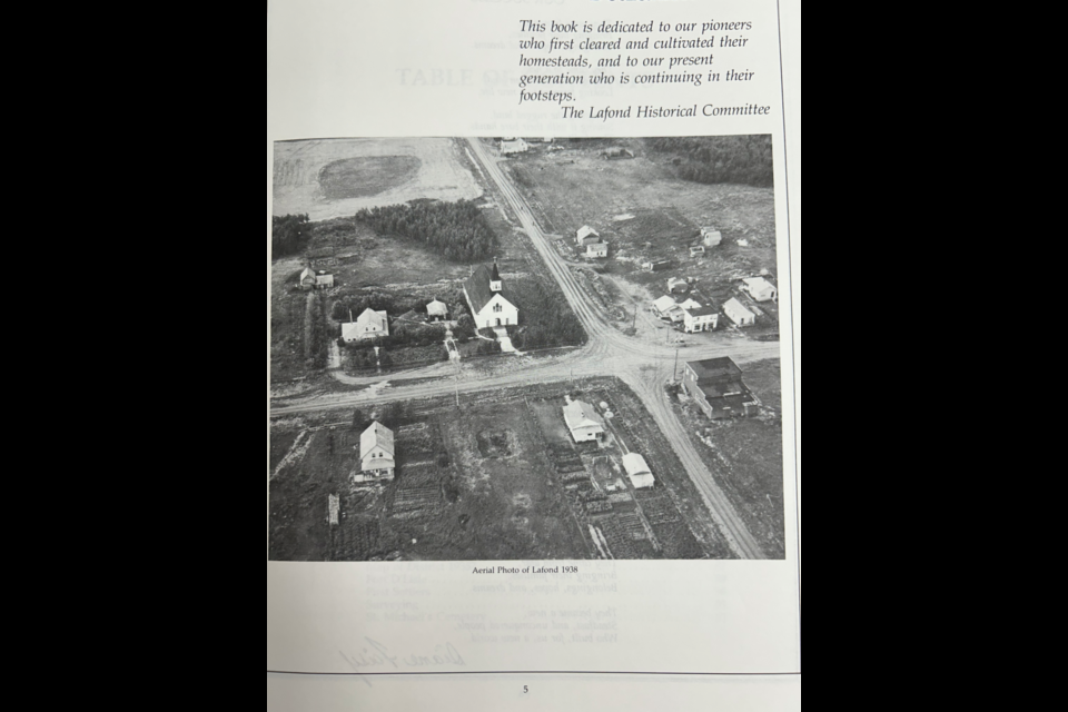 An excerpt from a history book detailing Lafond.