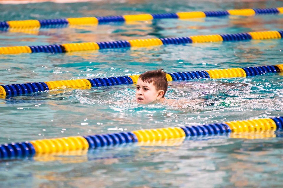On Jan. 25, young swimmers attempted to complete 200 laps without rest within two hours, during the St. Paul Barracudas Swim Club's annual "Laps for Loonies" fundraiser.