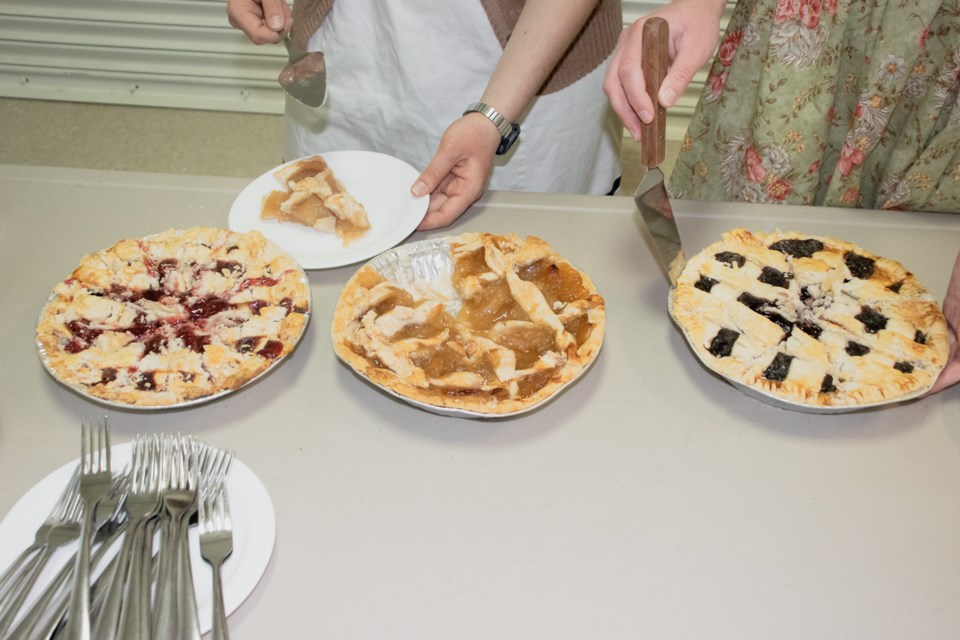 Pies were auctioned - and some served to guests - during a fundraiser in Mallaig on March 21.