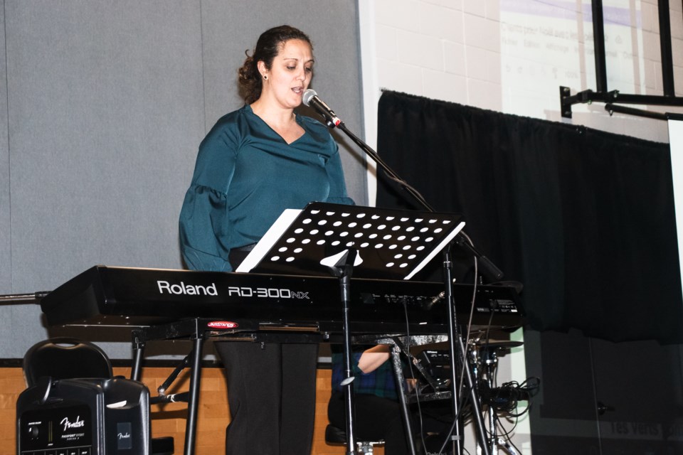 The Noel family hosted a community, musical event to celebrate the holiday season. Pictured is Sylvie Smyl.