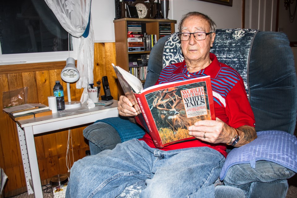 Reading is just one of Albert Peddle’s hobbies. Peddle formerly served as a peacekeeper. 