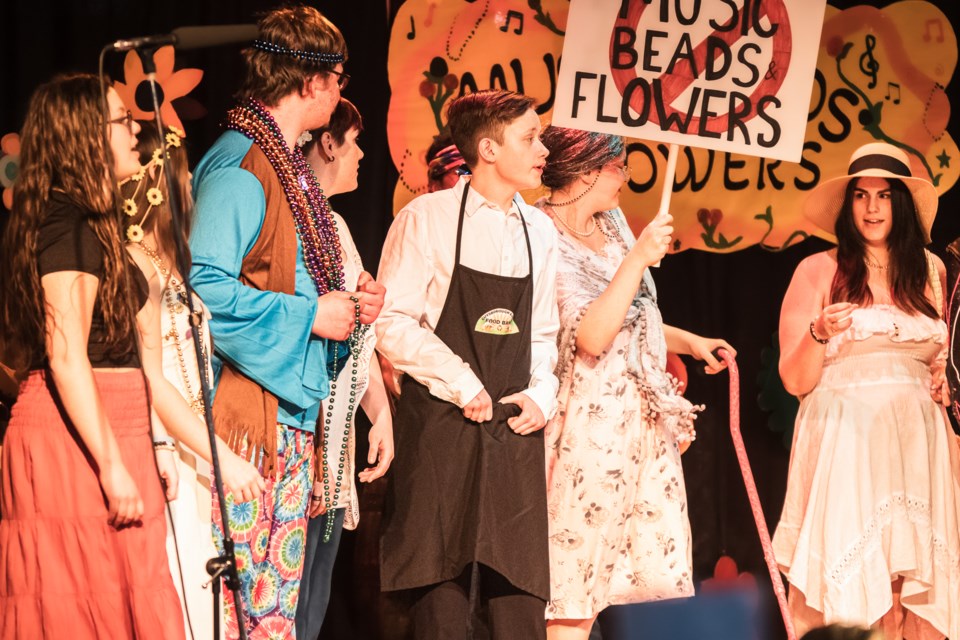 On March 20, students in Grade 9 to 12 at École Notre Dame High School (NDHS) presented the first show of the "Groovy" production to the Bonnyville community.