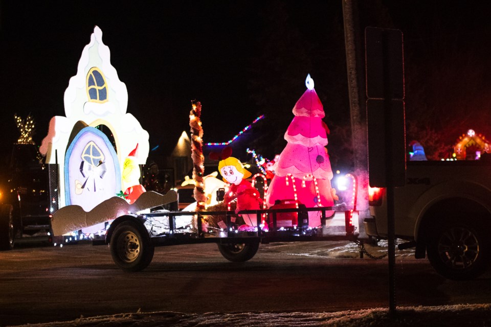 On Dec. 8, floats from community organizations, first responders, as well as businesses, paraded through the Town of St. Paul during the annual Santa's Food Drive.