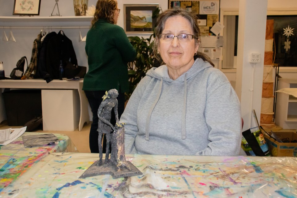 Diane Pruneau says her loved for birds and nature was what inspired her to create her sculpture.