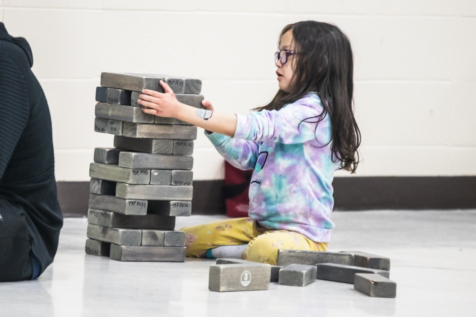 Kids of all ages enjoys a fun night at the Rec Centre on Feb. 13, with lots of games for them to enjoy.