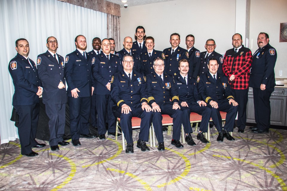Firefighter awards recipients.