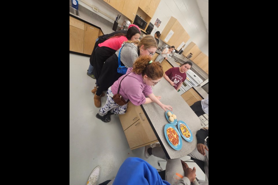 On Jan. 10, 16 students participated in a team-based cooking competition.