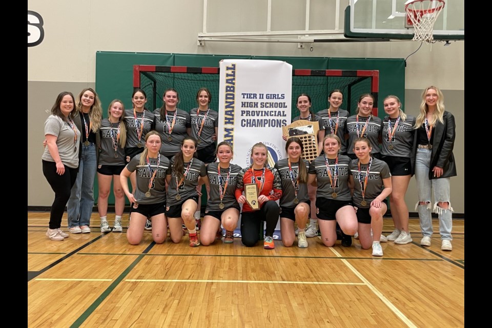 St. Paul Regional High School (SPRHS) girls’ handball team wins gold.
