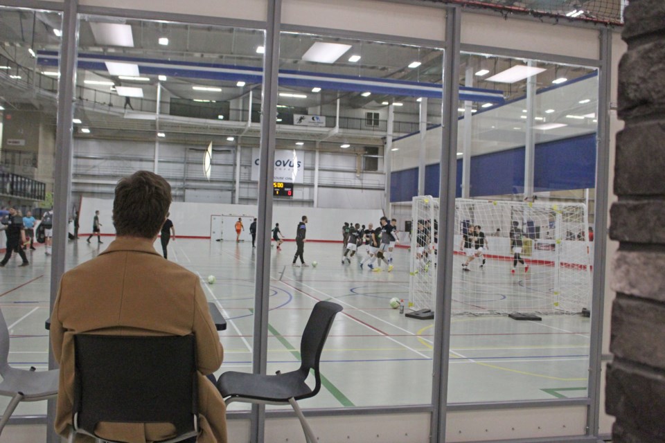 There's lots of room in the Bold Center to take in the ACAC futsal action all weekend.