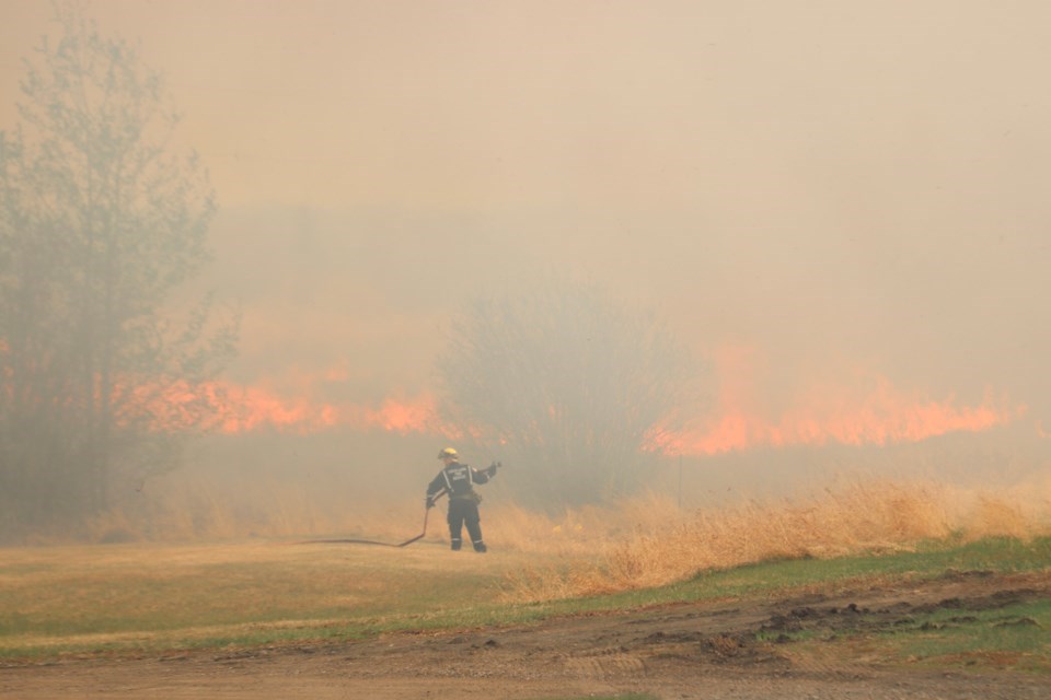 A large grass fire near Cold Lake was among the many events that highlighted 2021.