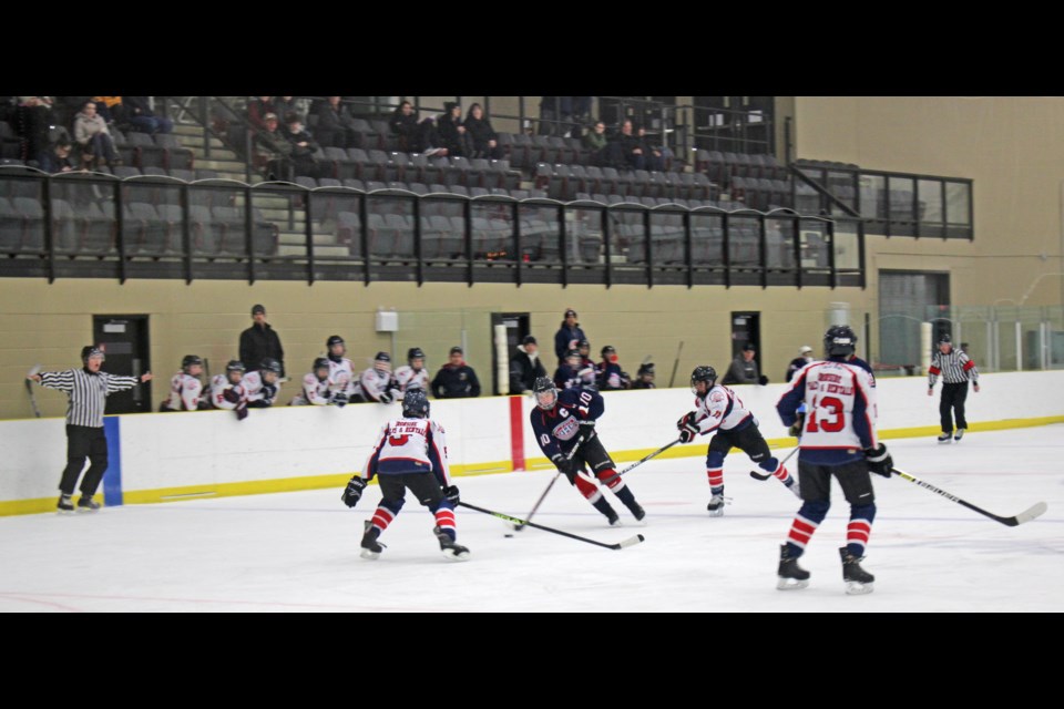 A minor hockey game from last season at Lac La Biche's Bold Center betwen St. Paul and Lac La Biche teams.     File photo Rob McKinley