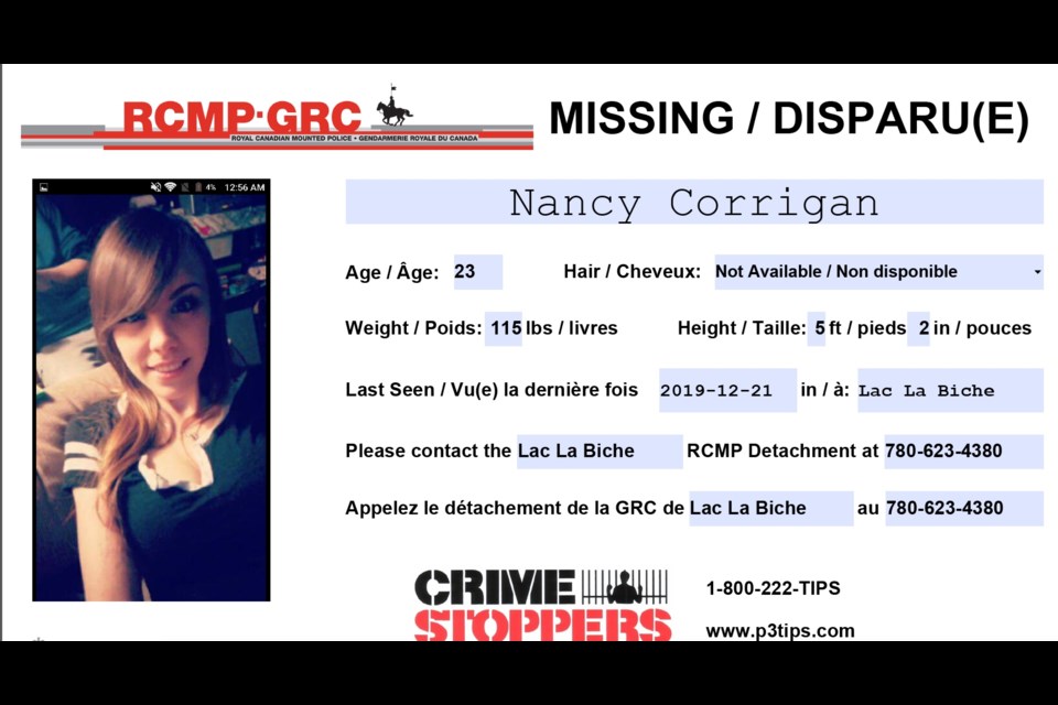 RCMP issued this missing person's release on December 23.