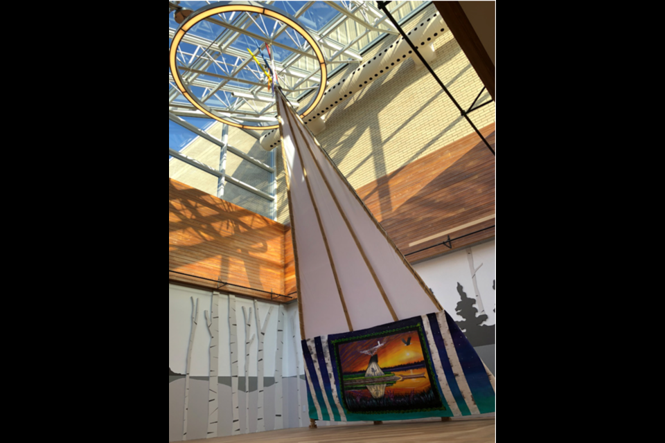 A large cultural space inside the Lac La Biche Portage College campus highlights the freedoms and diversities already highlighted in the post-secondary facility.