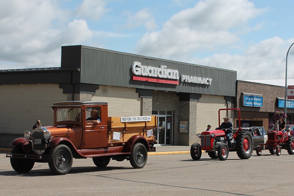 Oldies but goodies included a 1928 Ford truck, vintage tractors and cars that have graced many Elk Point Auto Club show and shine events. Vicki Brooker photo.