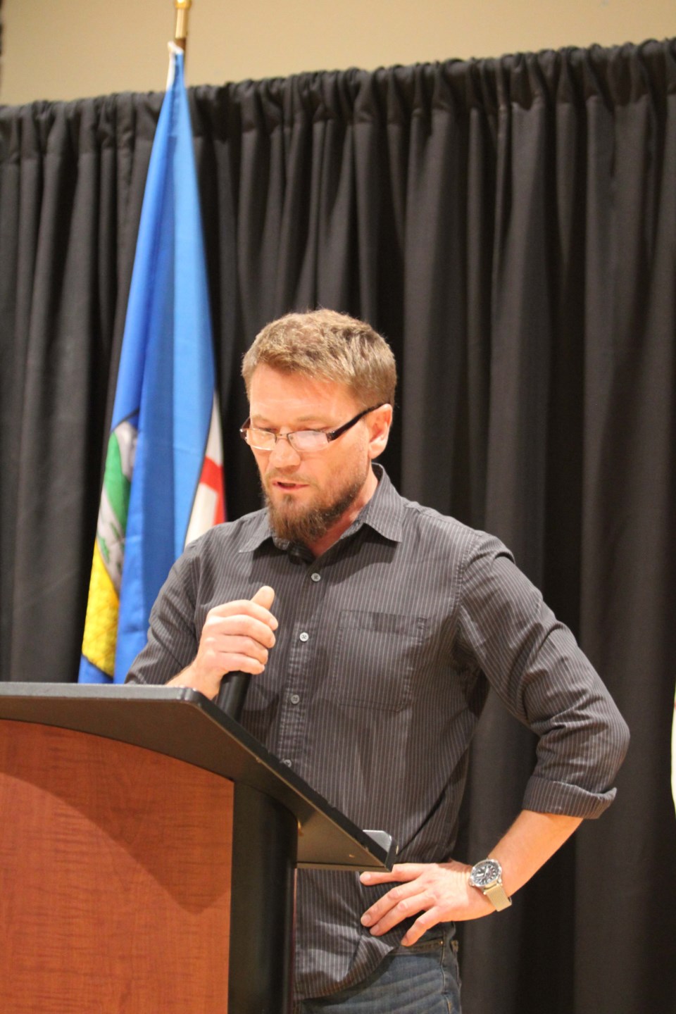 Paul Reutov at podium