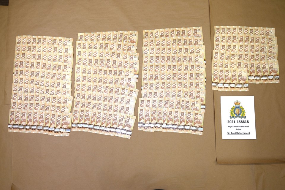 RCMP seized drugs and money from a residence in St. Paul on Feb, 4. Photo courtesy RCMP