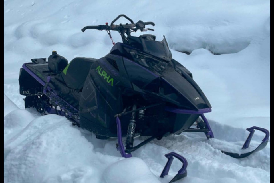 Wood Buffalo RCMP are looking to the public for assistance in locating this missing sled taken from a trailer parked along Highway 63 near the House River late last month.