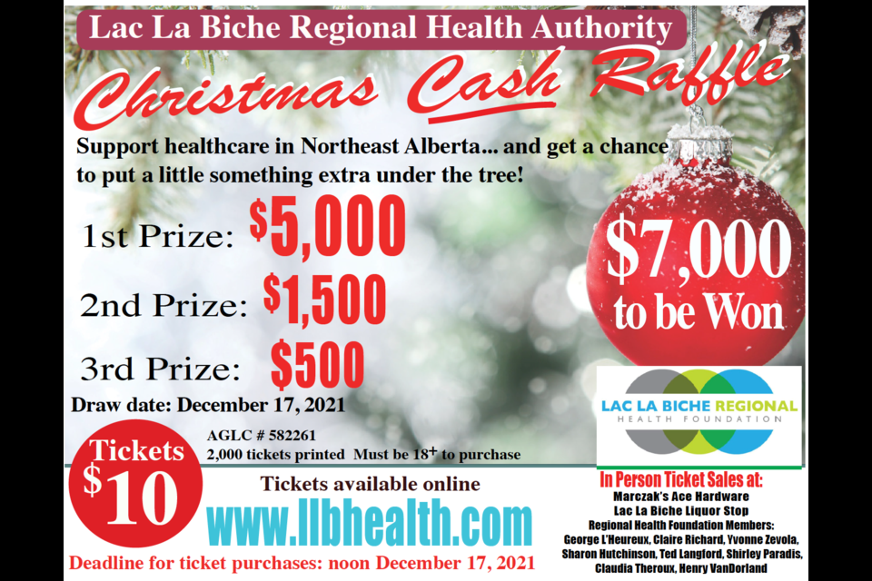 The add in this week's Lakeland This Week newspaper offers more details on the big money raffle.