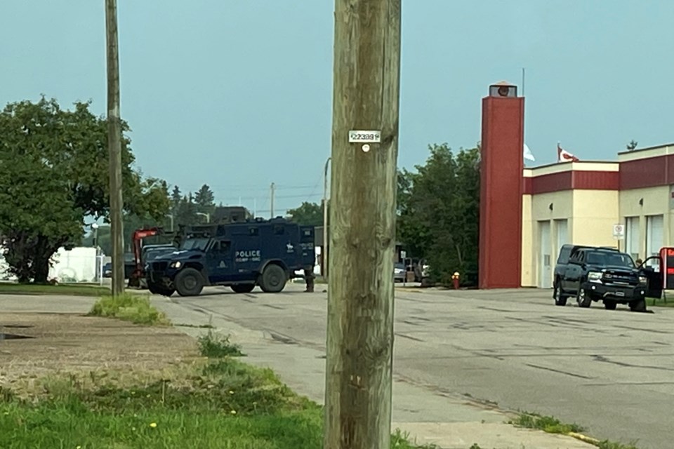 A heavy police presence has been noted in the area of the St. Paul Fire Hall and roads in the area have been blocked off.