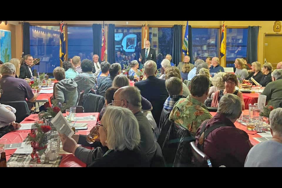 A full house took part in the annual Robbie Burns Night celebration at the Lac La Biche Legion on March 4.