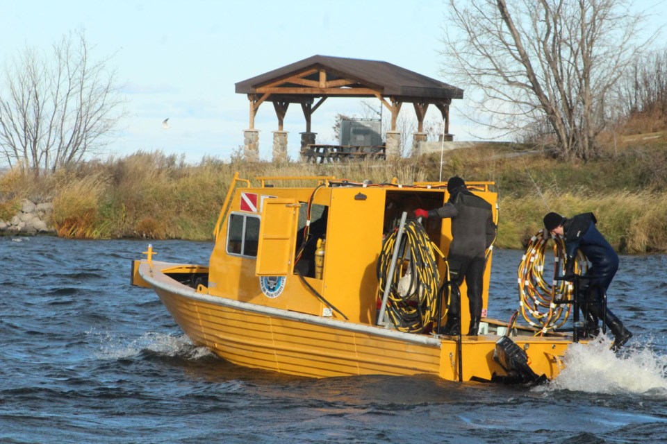 The specially-equipped dive boat was launched at the old Big Dock launch on Saturday afternoon.