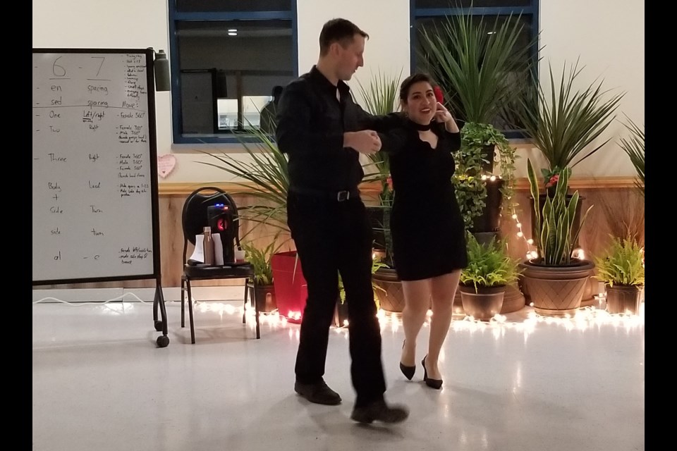 The first Valentine's Day salsa night took place on Feb. 14, hosted by 4 Wing MFRCS, teaching attendees some new dance skills.