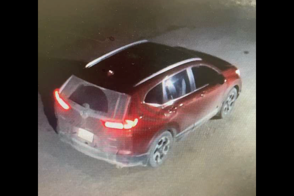 RCMP are looking for information regarding a theft of a fire truck from Iron River. Pictured is a vehicle of interest.