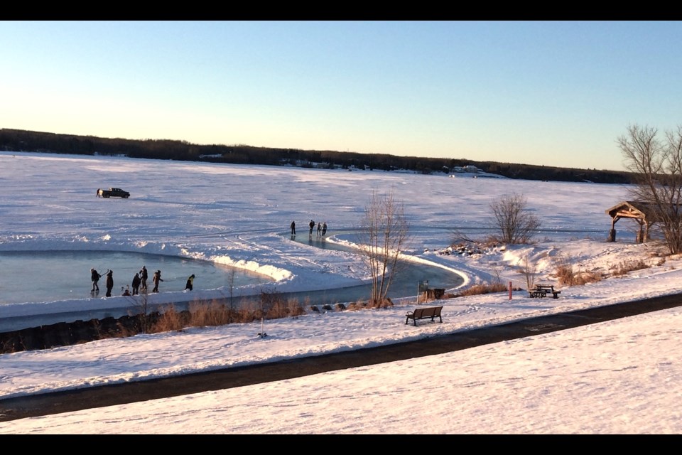 When it's completed, this year's Skate the Lake is hoped to draw as much attention as last year's outdoor destination