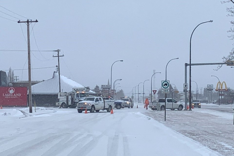 Spring snow storm