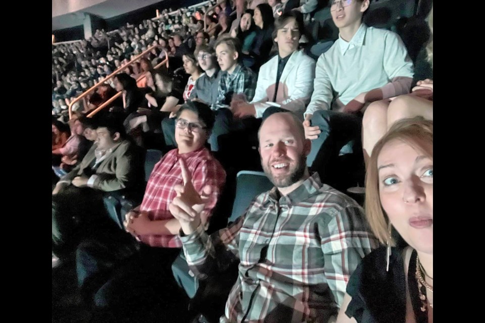 Sitting in their seats, a group of 20 from Lac La Biche's J. A. Williams High School were at the recent Juno Awards night in Edmonton