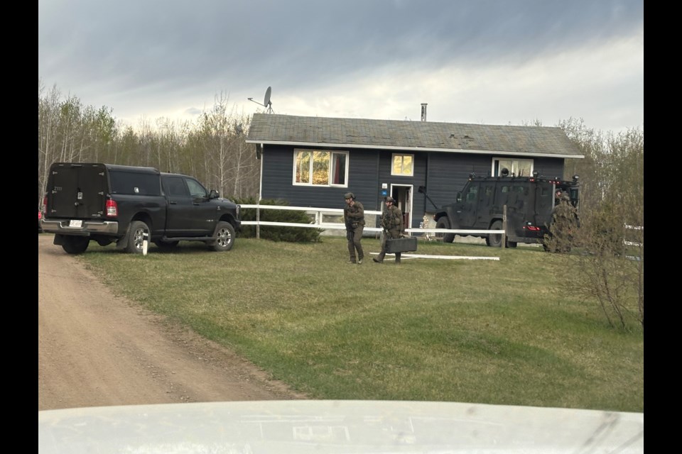 RCMP execute a search at Saddle Lake residence May 8.