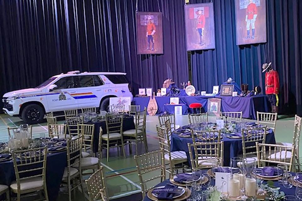 The Centennial Centre Fieldhouse in Bonnyville was transformed for the RCMP Regimental Ball, Sept. 17.