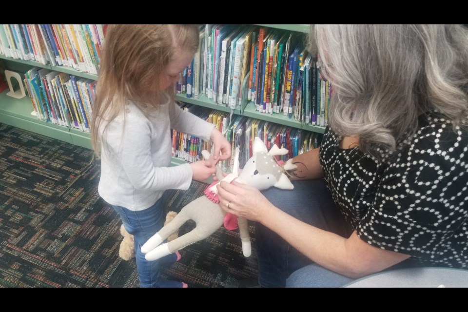 A teddy bear repair workshop took pace at the Cold Lake Public Library on March 30.