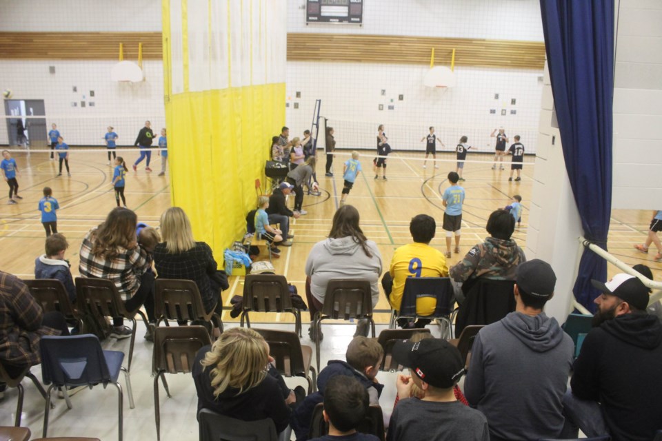 Dozens of parents and fans watched the day-long tournament that saw eight boys and girls teams from three area schools play all day. 