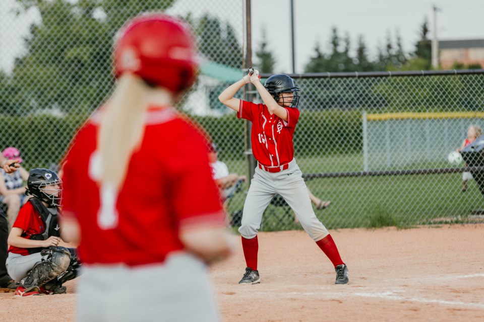 The St. Paul Storm played against the Bonnyville Angels during this year's U17 softball Lakeland league finals on June 28. St. Paul would win the gold medals.