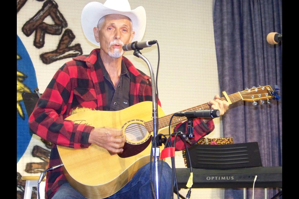 Vilna's Jackson McKenzie takes to the stage at the most recent Boscombe Country Corral.