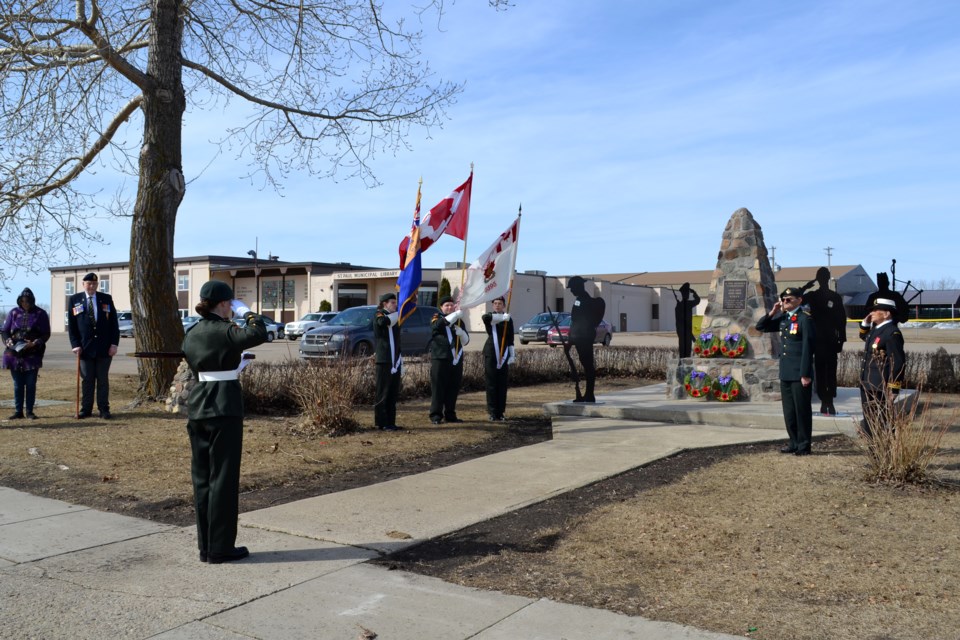 A ceremony was held in honour of the Battle of Vimy Ridge on April 12 in St. Paul.