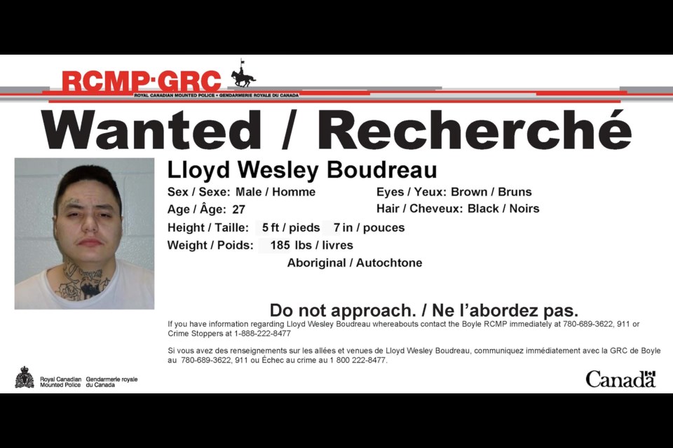RCMP have issued a warrant fo the arrest of Lloyd Wesley Boudreau. The Buffalo Lake man is wanted in connection to an alleged kidnapping in the area. 