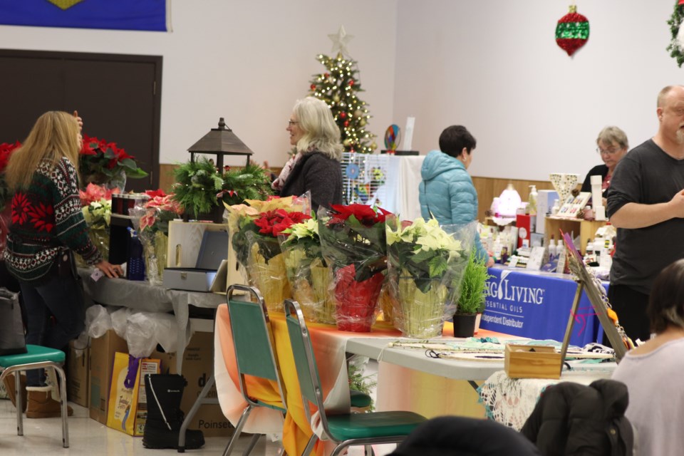 A variety of products and items attracted shoppers at the Centennial Senior Citizens Centre in St. Paul during the St. Paul Friday Farmer's Market's extended Christmas market on Dec. 16.