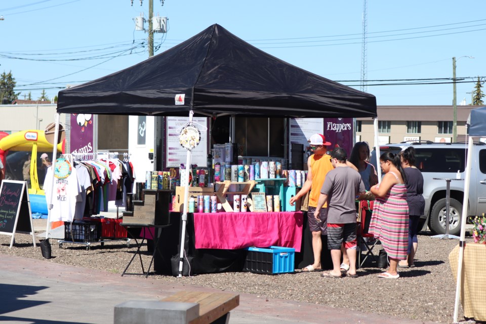Local businesses and organizations at the Town of St. Paul set up shop and activities at the St. Paul Lion's Park for the annual Rock the Block held on August 18, 2022.