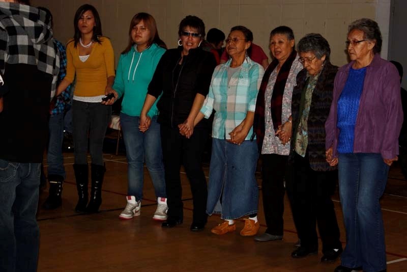 Hundreds of people attended the third annual memorial feast and round dance, held in honour of deceased former students of Blue Quills and all other Indian Residential