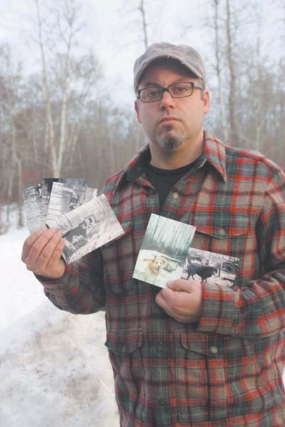 Bonnyville&#8217;s Marc Dumont shows pictures of his beloved Alaskan huskies he sold to a B.C. man at the centre of a scandal involving the slaughter of 100 dogs last April.