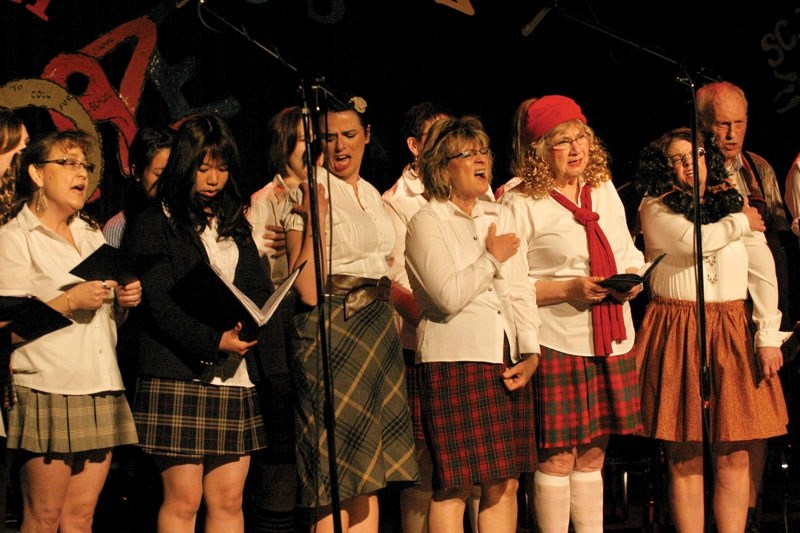 The Society Singres perform their spring show, School Daze.