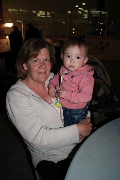 Debby Lemieux brought her niece Mya, who just celebrated her first birthday, to the Slave Lake Benefit Dance this past Friday evening at the Centennial Centre. The event