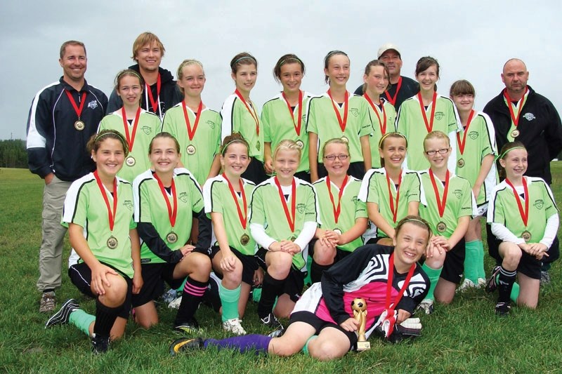 The U12 girls won gold at provincials in Edson this past weekend.
