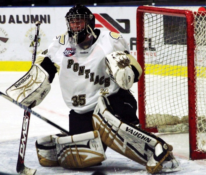 Former Pontiacs goalie and AJHL Goaltender of the Year Julien Laplante has been accepted by Providence College. He will attend this fall, after plans to attend Union College