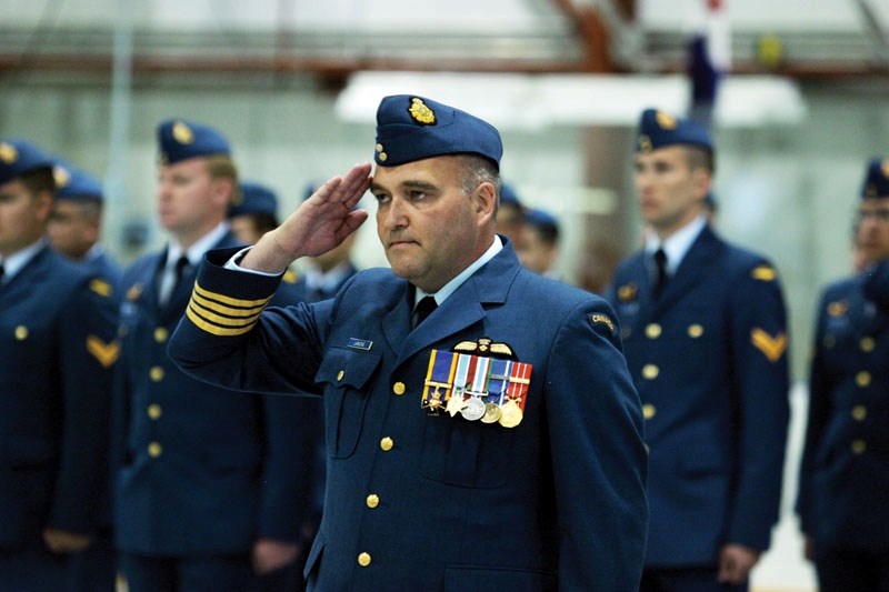 4-Wing Commander Col. Patrice Laroche, pictured at the Change of Command parade in June, reassures the recent change in the Air Force&#8217;s official name will not change